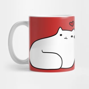 Raccoon and Cat Love Mug